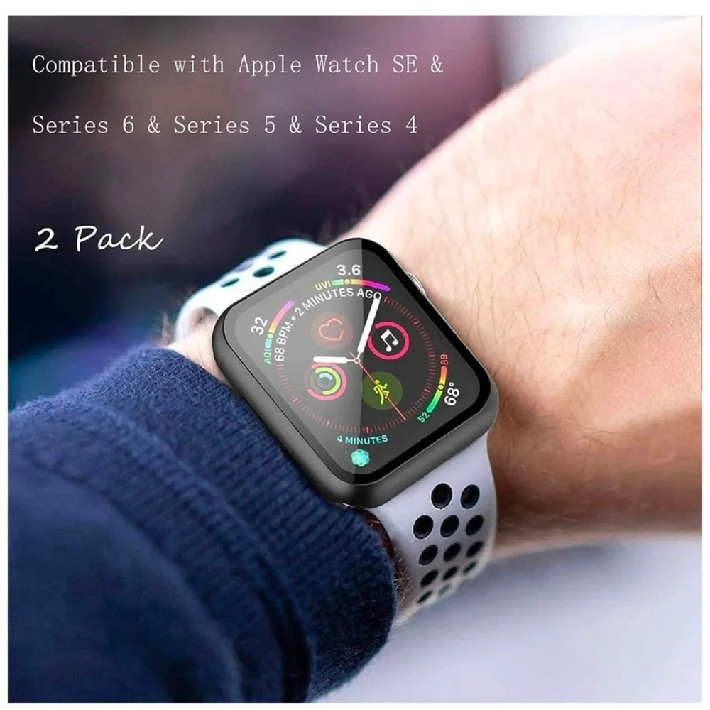 MISXI 2-Pack Case for Apple Watch SERIES 6/SE/5/4 44mm NIB